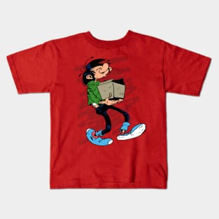 Old Gaston Brings A Paper Box Kids T-Shirt